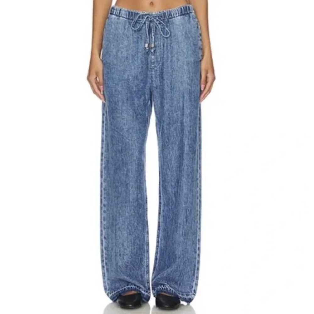 Rag & Bone Ultra Featherweight Mid Rise Logan Pant Shade Delmar Size 24